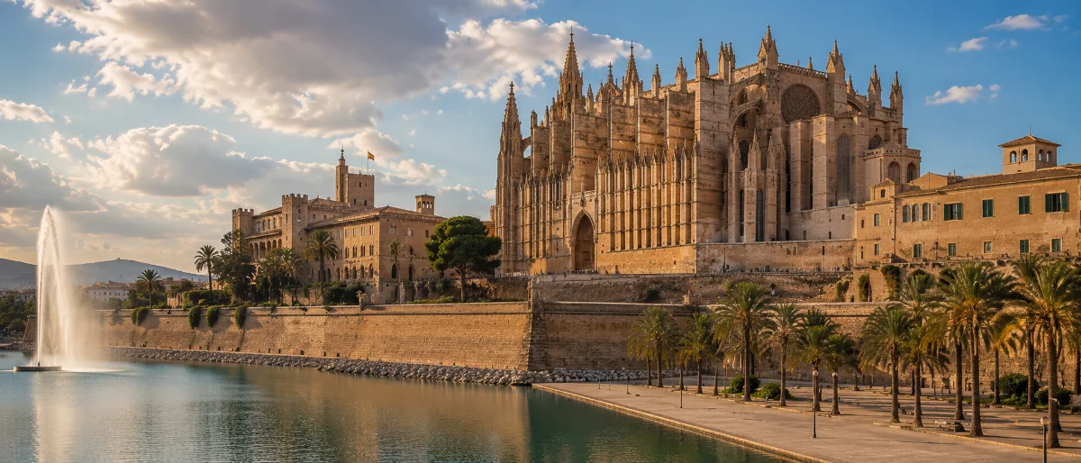 La Seu 主教座堂与海边城墙 · 21:9